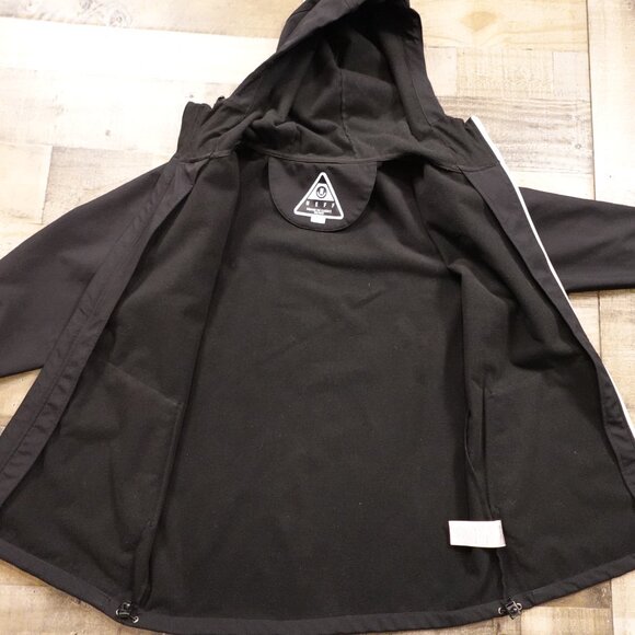 Neff Softshell Jacket Men’s Medium Black Hooded Zip Front Streetwear Snow Urban - Picture 12 of 14
